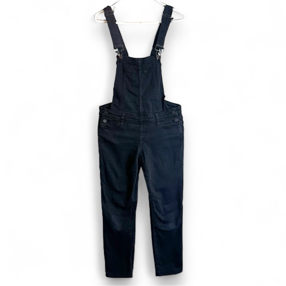 Paige Charcoal Black Sierra Denim Overalls